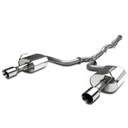 DNA Motoring CBE-NM09-NRT Nissan Maxima A35 VQ35 Stainless Steel 4" Rolled Muffler Tip Catback Exhaust System