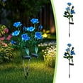 thumbnail image 2 of sruoe Solar Garden Lights, 2 PC Solar Lights Outdoor Decor, Solar Stake Lights, Solar Landscape Lights, Solar Lawn Ornaments, Flower Outdoor Lights for Yard Holiday Party Decoration, 2 of 6