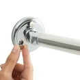 thumbnail image 6 of Bath Bliss 44" -78" Wall Mountable Curved Adjustable Shower Curtain Rod in Aluminum, 6 of 7