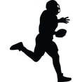 thumbnail image 2 of Football Silhouette Wall Decal by Wallmonkeys Peel and Stick Graphic (36 in H x 27 in W) WM123137, 2 of 4