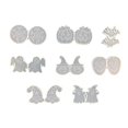 thumbnail image 4 of 8 unids/set pendientes de Halloween Molde de resina epoxi colgantes de gota de oreja molde de silicona manualidades Diy joyería collar herramientas de fundición, 4 of 5