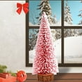 thumbnail image 2 of Viflosae Vintage Ornaments Christmas Tree Decor Christmas Decoration Mini Snowflake Christmas Tree Festival Home Decoration Microlandscape Bar Shopping Mall Window Small Cedar Tabletop Ornament, 2 of 10