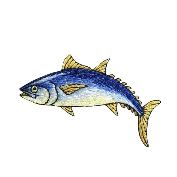 Bluefin Tuna Fish - Fishing - Iron on Applique/Embroidered Patch