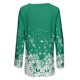 thumbnail image 4 of Camisetas de mujer Estampado floral Manga larga Otoño Loose Fit Pullover Blusa Túnica para el trabajo, 4 of 5