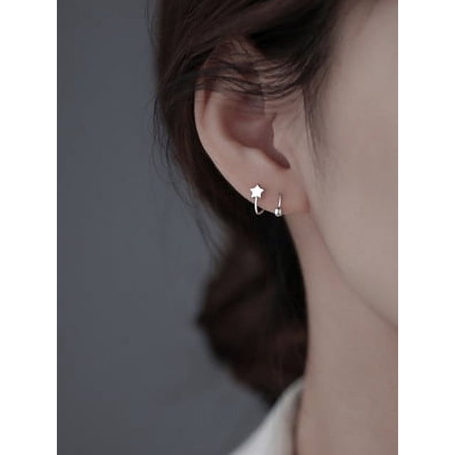 Pendientes de botón de primavera para mujer, modernos y sencillos pendientes de botón con forma de hueso para la oreja de verano, pequeños pendientes