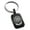 Black, variant on Stainless Steel Day of the Dead Rose Calavera Engraved Small Rectangle Dog Tag Charm Keychain Keyring
