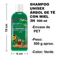 thumbnail image 3 of Shampoo Árbol de Té con Miel 500 ml 3H. Anticaspa, Anticéptico, Detox, 3 of 4