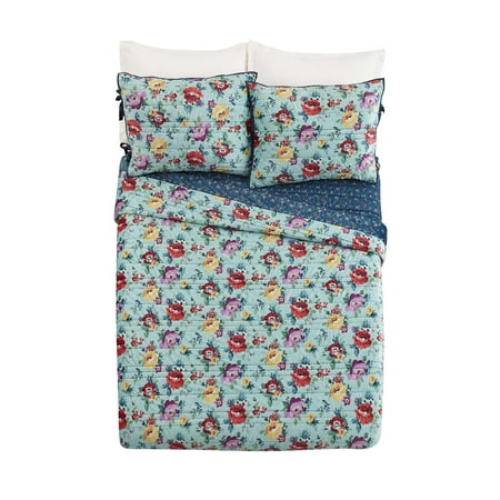The Pioneer Woman Sweet Romance Blossoms Poly Velvet Full/Queen Quilt