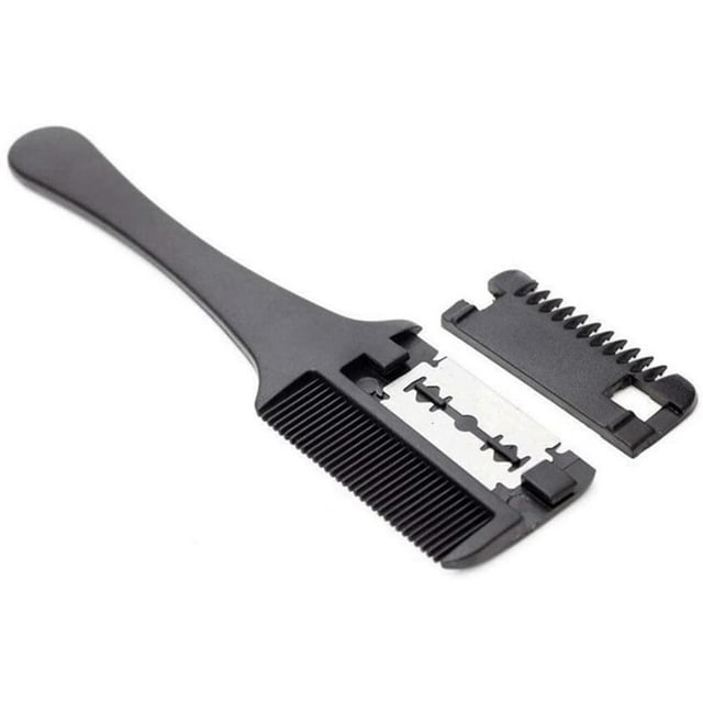 Professional Hair Thinning Comb and Trimmer with Double-Sided Scissors
