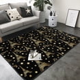 thumbnail image 3 of Area Rugs For Living Room Decor - Paris Romantic Soft Anti Slip Throw Washable Rugs 5x7 For Bedroom, Indoor Carpet For Bedroom Living Room 80x58In, 3 of 7