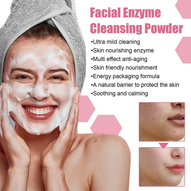 SDJMa Facial Enzyme Powder Cleanser, facial treatment cleansing powder, Enzyme Powder Face Wash & cleanser, Deep Cleansing, Exfoliating and Refreshing SDJMa Facial Enzyme Powder Cleanser, facial treatment cleansing powder, Enzyme Powder Face Wash & cleanser, Deep Cleansing, Exfoliating and Refreshing