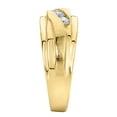 thumbnail image 3 of Dimaya Fine Jewelry 14K Yellow Gold Cubic Zirconia 8-mm Men's Wedding Band, 3 of 4