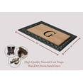 thumbnail image 7 of A1HC 30"x48" Natural Coir & Rubber Paisley Monogrammed Door Mat, Heavy-Duty, Low-Profile, Anti-Shed Outdoor Entrance Mat, 7 of 7