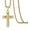 Gold-Silver, variant on Men's Cross Necklace Silver/Gold 316 Stainless Steel Crucifix Jesus Pendant Necklace for Men Jewelry Rolo Chain for 20“24" 28”