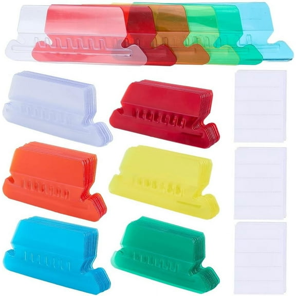 CATIEBYE 100 Sheets White Rectangular Blank Writable Name Labels For ...