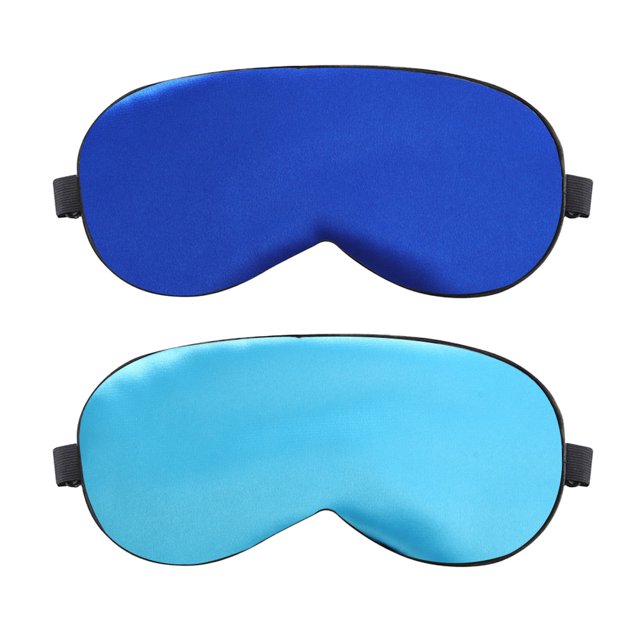 Máscara de seda de imitación, sombreado de doble cara, protección para los ojos, antifaz para dormir, máscara con hebilla ajustable MFZFUKR BST3020527-2