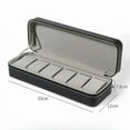 thumbnail image 6 of RBYENOU Portable 6/10/12 pu Leather Zipper Bag Watch Box Flip Cover Jewelry Storage Box Suitable for Business, Gift Giving, Travel, 6 of 10