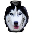 thumbnail image 3 of Sudadera con capucha para hombre 2021, moda urbana, sudadera de manga larga de hip hop, chaqueta con estampado de lobo en 3D de gran tamaño, 3 of 5