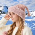 thumbnail image 2 of WELOIJEVBE Winter Hats for Women Winter Warm Daily Fashionable Elastic Casual Slouchy Hat Suitable for Man and Woman, 2 of 4