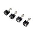 thumbnail image 2 of davian 4 Pieces Quick Release Base Pad Motorcycle Side Box Adapter Luggage Rack Fastener Aluminum Alloy Suitable for Commuting Long Trips Customization Item Black, 2 of 8