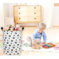 thumbnail image 2 of Cesta de lavandería para niños, cesta plegable de lona, cesta de almacenamiento para niños, para el hogar, oficina, organizador de juguetes, decoración del hogar, 2 of 6