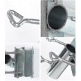 thumbnail image 2 of Silver Balcony Umbrella Holder for Railings, 1pc Outdoor Parasol Stand, 2 of 5