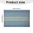 thumbnail image 5 of Evlmd Placemats, Vinyl Table Place Mats Washable Wipeable Placemat for Kitchen Dining Table Decoration Indoor Outdoor Placemats Set of 4, 12x18 Inch, 5 of 6
