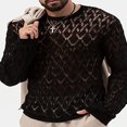 thumbnail image 3 of Pullovers d'Automne pour Hommes avec Design Ajouré, 3 of 7