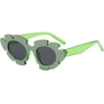 thumbnail image 3 of Yazoeia Cat Eye with Diamond Flower Type Glasses Cool and Handsome Fashion Sunglasses Life Party Sunglasses Multicolor Gamer Photo Props Glasses for Adults Teens-Rice Frame Tea Tablets CJC912-125592, 3 of 5