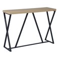 thumbnail image 1 of CRO Decor 47.2 en Bois Rectangle Standard Naturel Console Table avec Cadre en Métal, 1 of 12