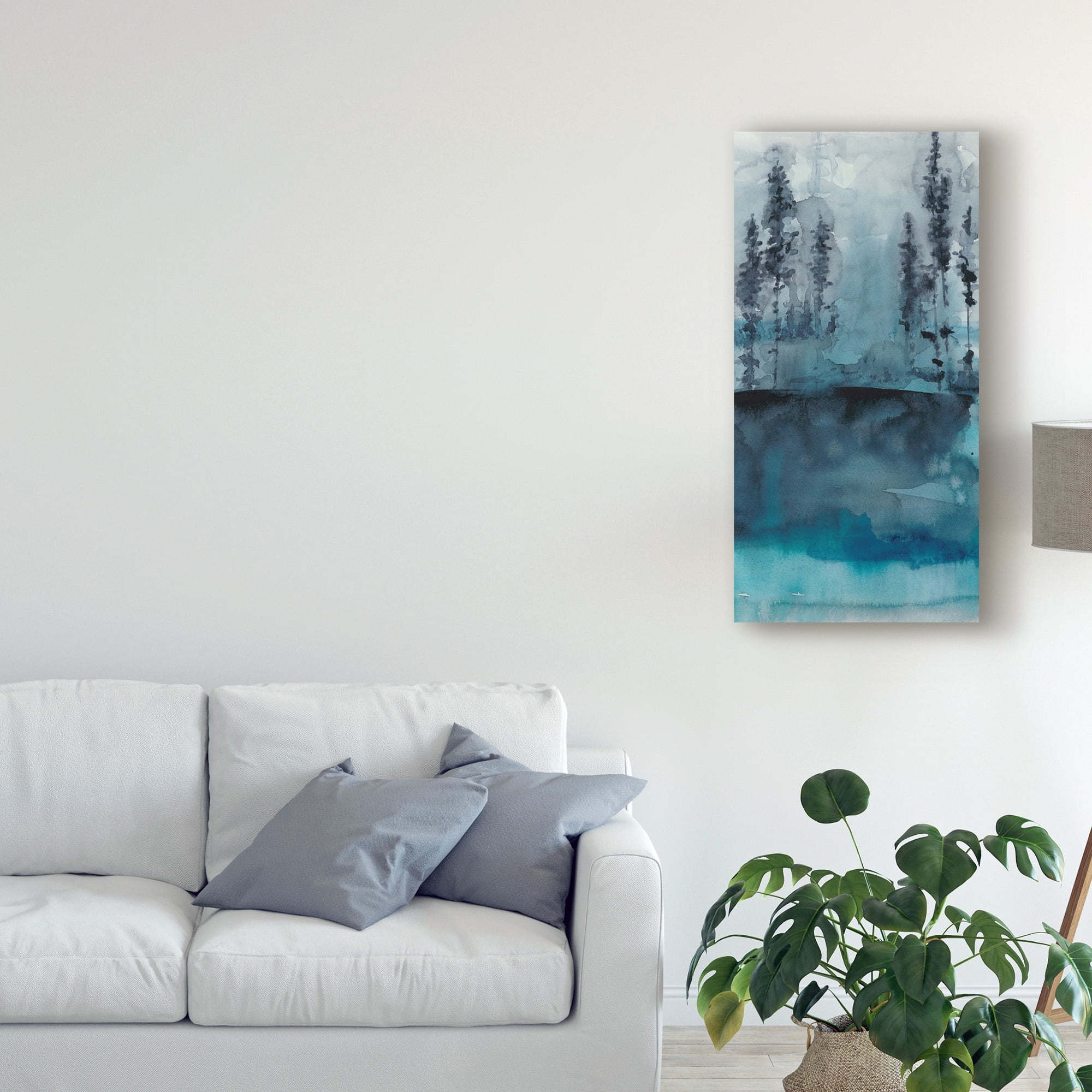 Trademark Fine Art 'Winter Woods Trees I' Canvas Art by Chariklia Zarris