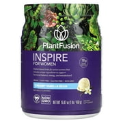 PlantFusion - Inspire for Women Plant-Based Protein Powder Creamy Vanilla Bean - 15.87 oz.