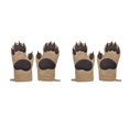 thumbnail image 1 of Bewildely Guantes para hornear Guantes para microondas Guantes aislantes Guantes aislantes de silicona de algodón, 1 of 6