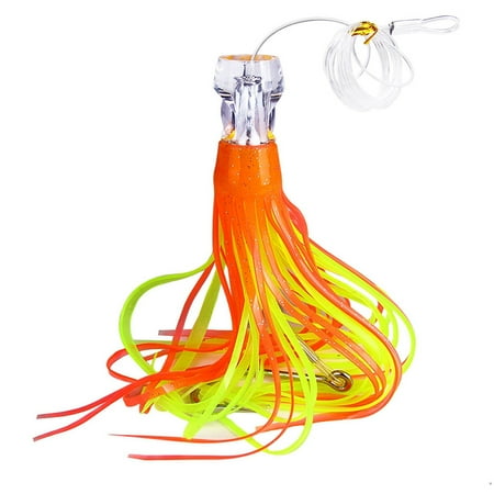 ShYlai Octopus Fishing Soft Lures Skirt Tail Tuna Swimbait Sea Fishing Tackle (C)