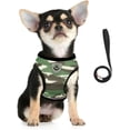 thumbnail image 1 of LAICAIW Dog Harness and Leash Set, No Pull Reflective Adjustable Pet Soft Mesh Chest Vest Harnesses Easy Control for Small Medium Dogs and Cats Outdoor Walking (M（14''-16''）, Camouflage), 1 of 7