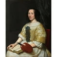 thumbnail image 2 of Wallerant Vaillant 20x24 Black Ornate Framed Double Matted Museum Art Print Titled: Maria Van Oosterwijck. Flower Painter (1671), 2 of 5