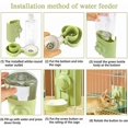 thumbnail image 5 of Automatic Pet Water Dispenser, Rabbit Water Dispenser, Hanging Water Fountain 600ML Dispenser, for Rabbit Chinchilla Guinea Pig Hedgehog, 5 of 5