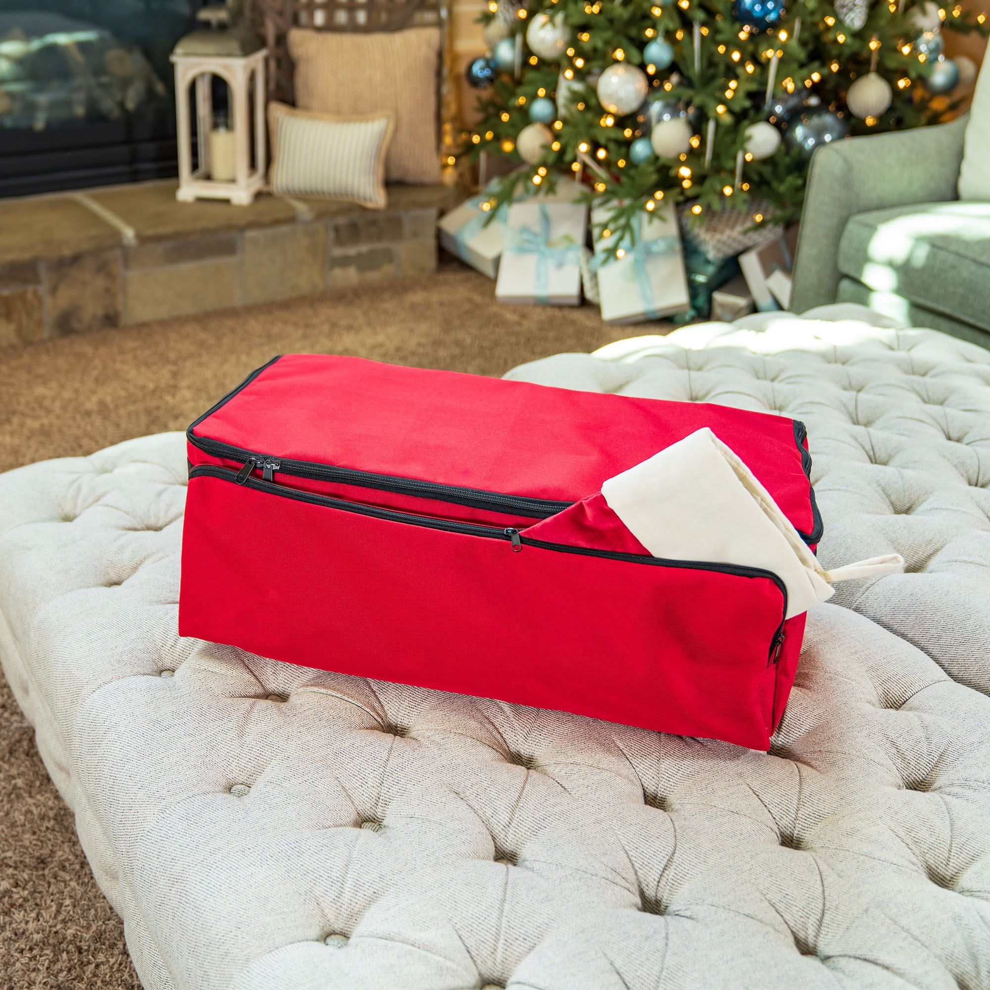 Santa's bags ornament storage sale