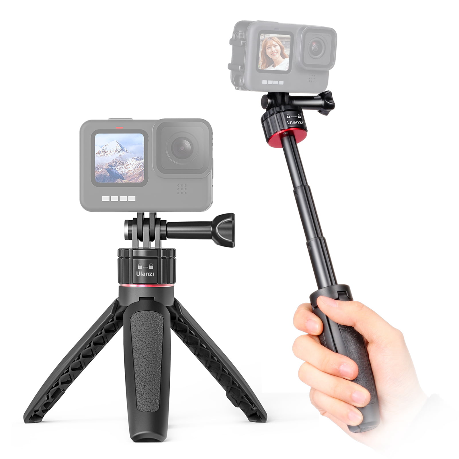 Color : Blue YANTAIANJANE Camera Accessories Pocket Mini Tripod Mount with 360 Degree Ball Head for Smartphones GoPro DSLR Cameras Blue 