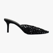 Steve Madden Alexi Women's Heels Black Sequin Size 6.5 M