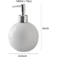 thumbnail image 3 of Yoqb Pure Color Ceramic Lotion Bottle, Liquid Soap Dispenser, Hand Soap Dispenser A109, 3 of 3