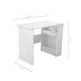 thumbnail image 4 of Escritorio Plegable Top Living de Melamina con Ruedas Blanco, 4 of 10
