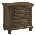 thumbnail image 1 of Bowery Hill Modern styled Wood Brown Finish 2 Drawer Nightstand, 1 of 14