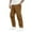 Brown, variant on Dwralegc Baggy Cargo Pants Men Athletic Stretchy Work Cargo Pants Loose Fit Drawstring Elastic Waist Trousers Multi-Pocket Big and Tall Solid Color Pants Brown XL