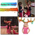 thumbnail image 5 of 2 Set Inflatable Reindeer Antler Game With Rings, Party Game Headband Inflatable Toys For Kids, 5 of 5