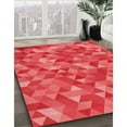 thumbnail image 3 of Ahgly Company Machine Washable Indoor Square Transitional Red Area Rugs, 5' Square, 3 of 7