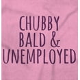 thumbnail image 3 of Chubby Bald Unemployed Funny Quote Romper Boys or Girls Infant Baby Brisco Brands 24M, 3 of 6