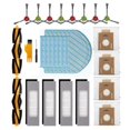 thumbnail image 1 of 27 Piezas para DEEBOT OZMO T8 T8 Max T9 T8 Series N8 Pro N8 Pro+ Filtro de Cepillo Lateral Principal Mopa Bolsa de Polvo, 1 of 5