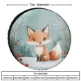 thumbnail image 2 of Heavy Duty Spare Tire Cover 14inch Watercolor Snowy Winter Woodland Animals Fox Wheel Tire Covers Waterproof Sun Protection Christmas Winter Animal Fox Fit for SUV Truck Travel Trailer, 2 of 8