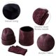 thumbnail image 3 of Apuakthei - Gorro, guantes y bufanda para hombre y mujer, 3 piezas, gorro de invierno con pantalla táctil, guantes y bufanda con forro de punto, 3 of 5